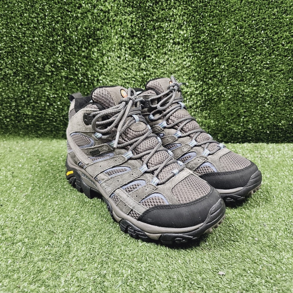 Merrell Moab 2 Mid Granite Suede Waterproof Hiking Boots Womens Size 9